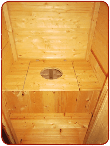 Дачный туалет вариант с седушкой внутри серии ДК (Производитель №1)